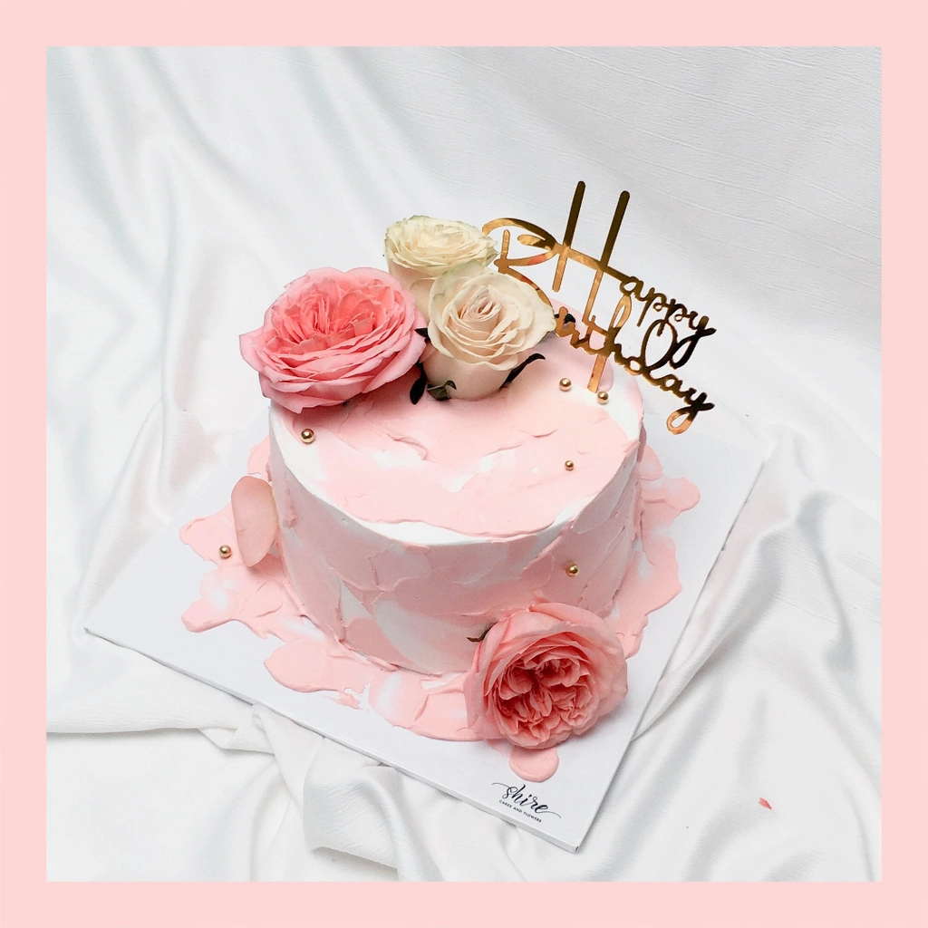 Mẫu bánh chữ nhật hoa kem siêu đẹp  Bánh sinh nhật Ngọc Linh  Facebook