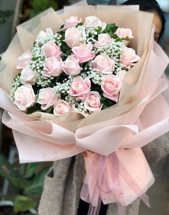Bó hoa được thiết kế tại Shop Hoa Tươi Sunny - shop hoa tươi Cần Thơ nổi tiếng nhất 