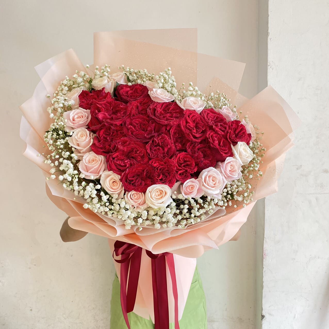 Bó hoa hồng đỏ chúc mừng Valentine
