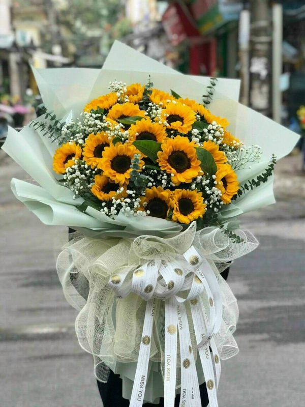 Bó hoa hướng dương tặng Ngày Báo chí Cách mạng Việt Nam cực phù hợp